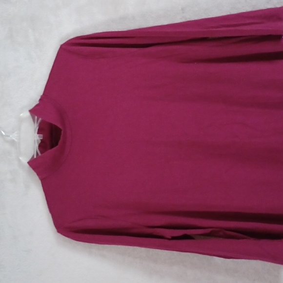 Kim Rogers Relaxed Fit Women's Red  Turtleneck Shirt 3/4  Sleeve Size L. - Picture 2 of 9